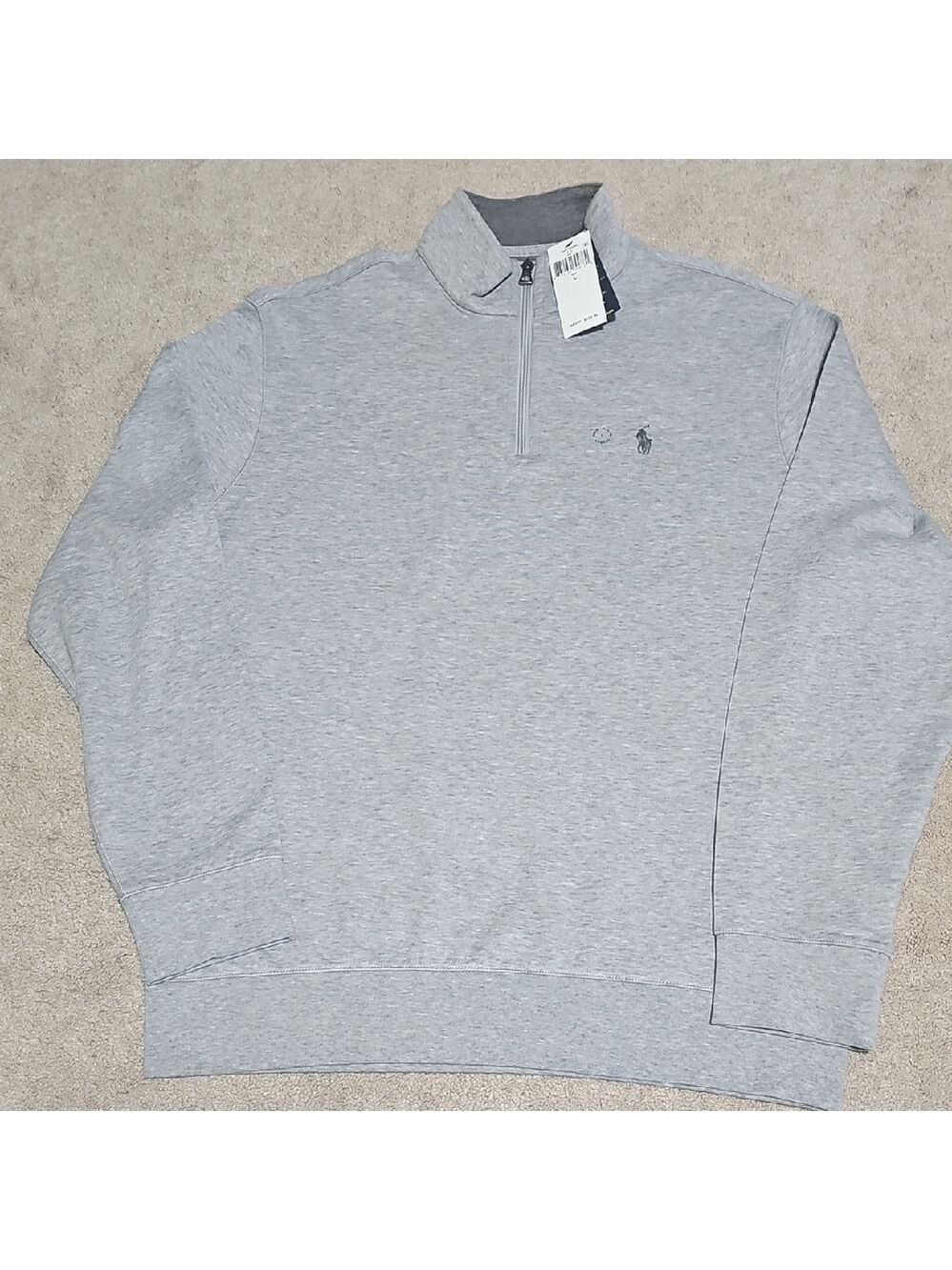 Polo Ralph Lauren Quarter Zip Sweater Gray